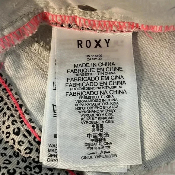Roxy Cheetah Print Denim  Cut-Off Shorts - Picture 13 of 16